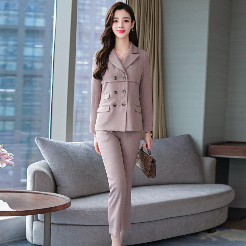 Korean Cardigan V-Neck Suit