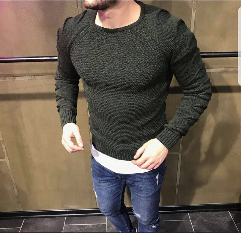 Torn rotator cuff and long sleeve sweater