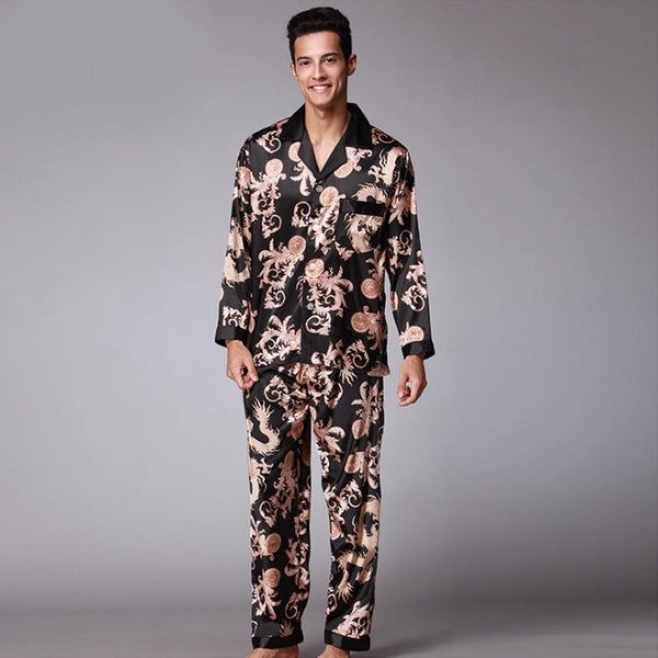Men's Long Sleeve Pajamas Set