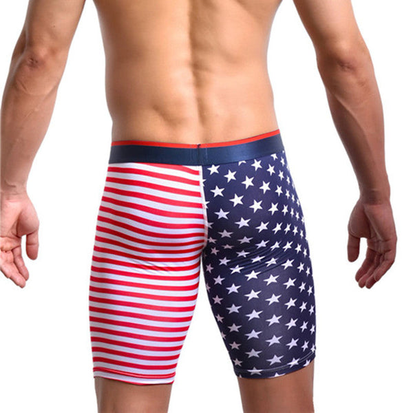 American flag print panties for men