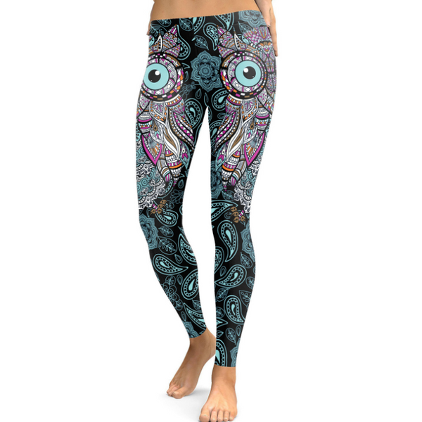 printed fitted pants