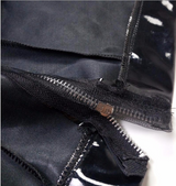 Patent leather men's tights wild zipper shorts