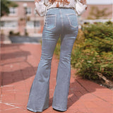 High-Waist Stretch Slim And Loose Flared Pant