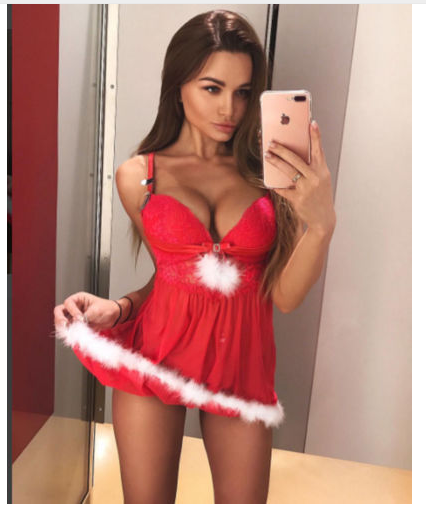 Sexy Lingerie Sling Christmas Holiday Costume Set