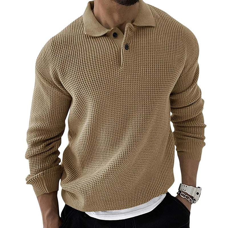 Polo Neck Sweater For Men Fashionable And Slim