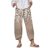 Street Hipster Small Floral Sports Casual Pants Women