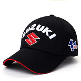 Embroidered motorcycle baseball cap
