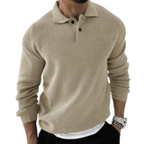 Polo Neck Sweater For Men Fashionable And Slim