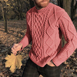 Plus Size Casual Knitted Sweater Men's Autumn And Winter