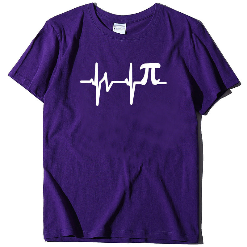 heartbeat Print Short Sleeves t-shirt
