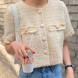 Light Cooked Style Casual Short-sleeved Jacket