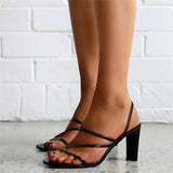 Plus Size Women's High Heel Sandals