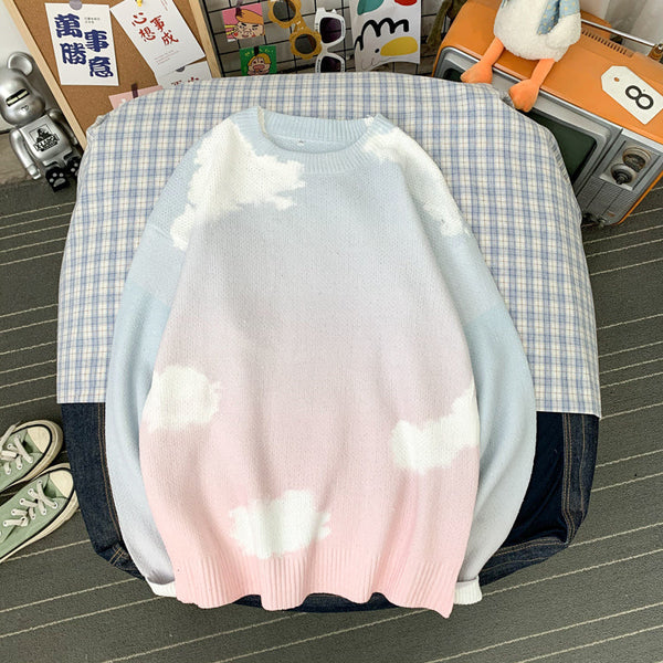 Autumn And Winter Casual Couple's Knitted Sweater Top