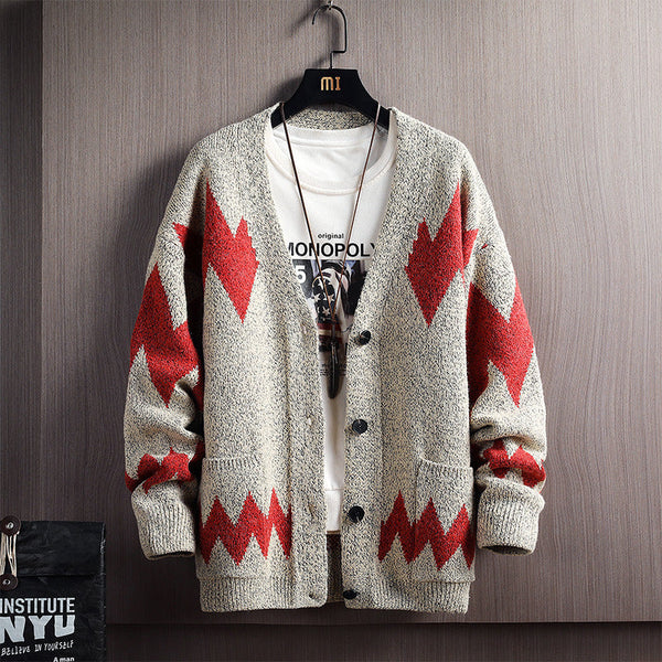 Knit Cardigan Sweater Jacket Men's
