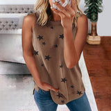 Printed Sleeveless Top Pullover Tank Top