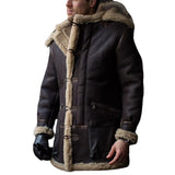 Men's Coat Zipper Pocket Loose Warm Cotton Coat