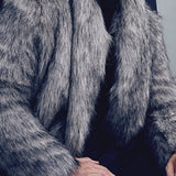 Men's Casual fur Coat With Lapel