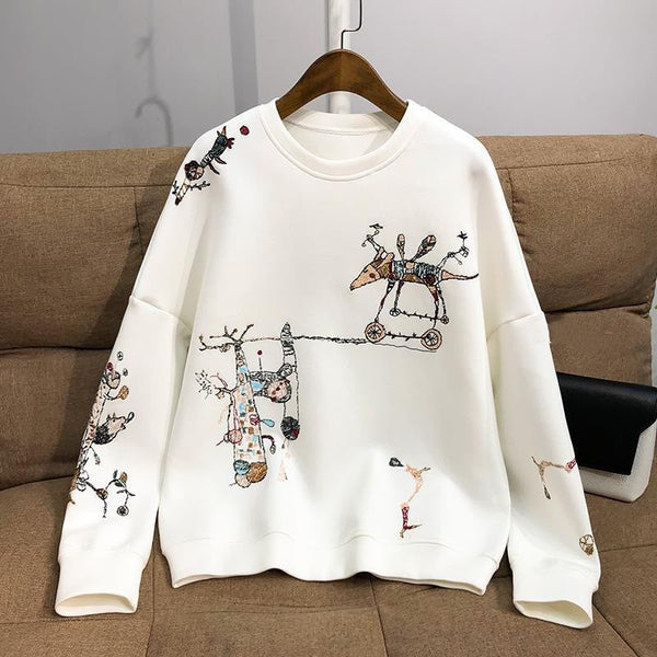 Embroidered Cotton Sweatshirt