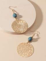 New Gold Hollow Earrings Fashion Accessories