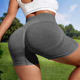 Women Sport Seamless Short Leggings High Waist Elastic Solid Yoga Leggings Gym Trainning Joggings Pants