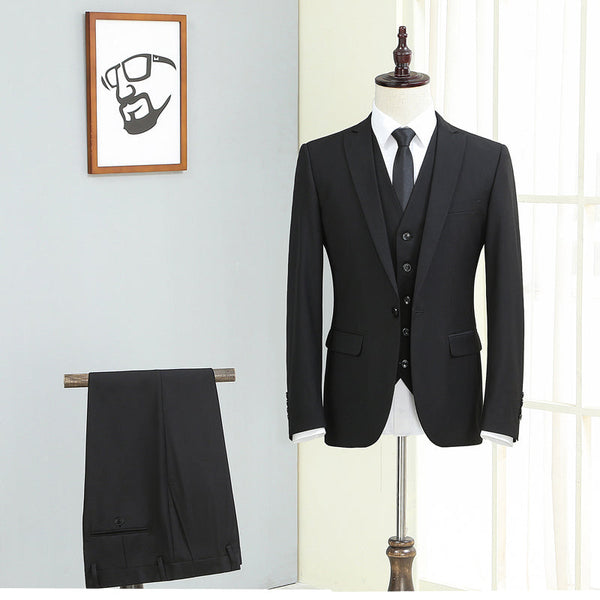 Men's Three-piece Slim Autumn Casual Suit