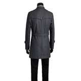 Tweed Men's Trench Coat