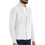 Long Sleeve Cardigan Men Knitted Sweater