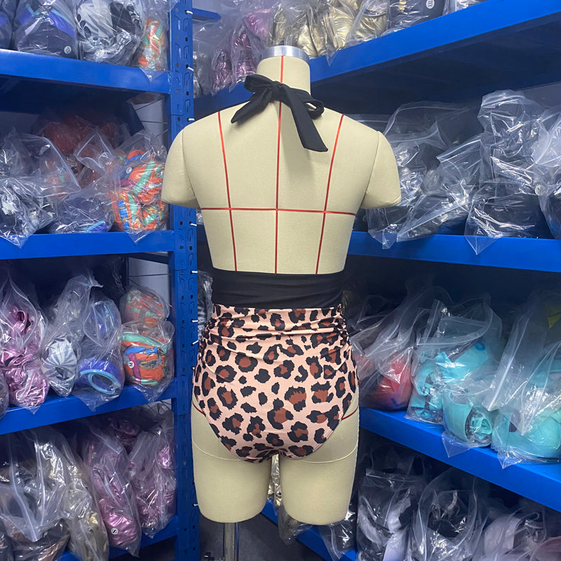 One-Piece Women Solid Color Plus Size Swimsuit
