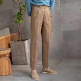 Casual Vintage Cotton Feel High Waisted Pants